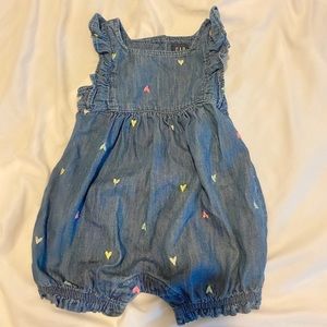 Baby chambray romper